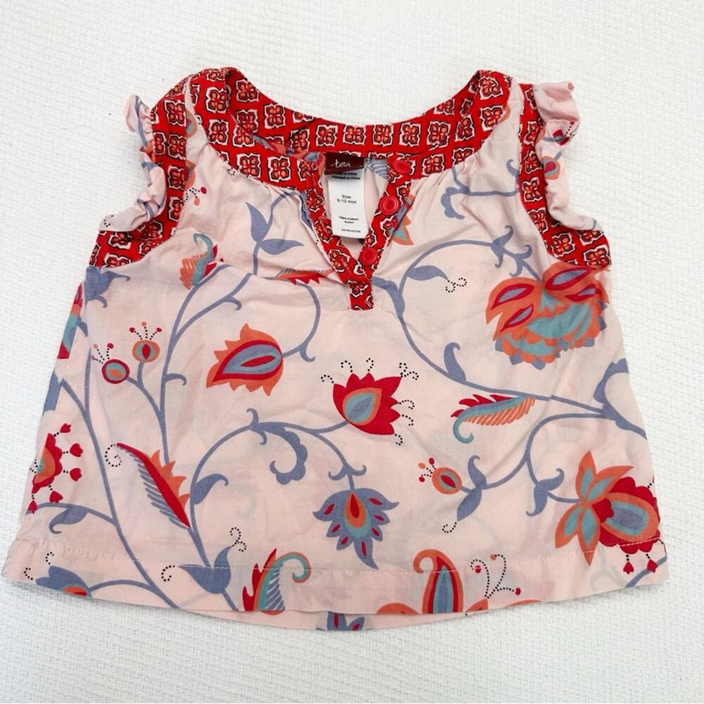 Tea Collection Floral tank top 6-12 months